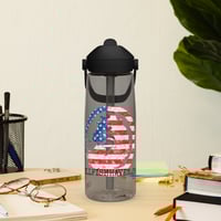 Image 2 of Flip straw Freedom Hellfish Haven water bottle