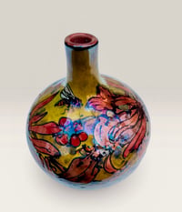 Image 3 of “Honeysuckle” reduction lustre vase