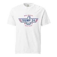 Image 2 of Trump 24 MAGA 47 Unisex Garment-Dyed Heavyweight T-shirt