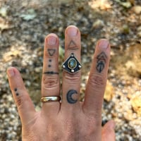Image 5 of Labradorite shield ring 