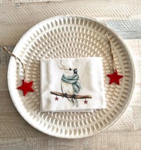 Image 2 of Cockatoo Christmas Tea Towel