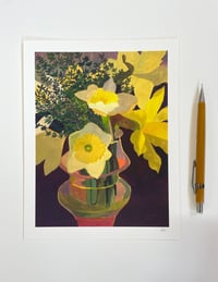 Daffodils And Thyme- Archival Print 