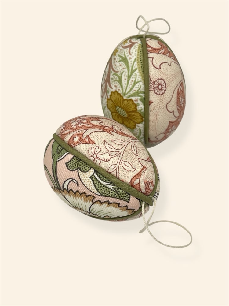 Image of Påskeæg m. snor - rose/army