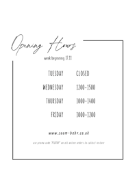 Image 1 of SHOP OPENING HOURS - 14 Meadowbank St, Dumbarton G82 1SD