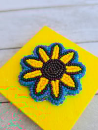 Image 3 of Sunflower Beaded Canvas 