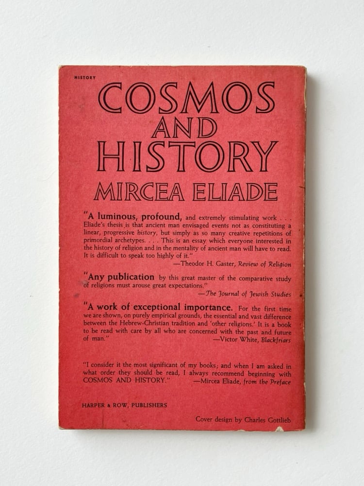 Cosmos and History: The Myth of the Eternal Return Image 2