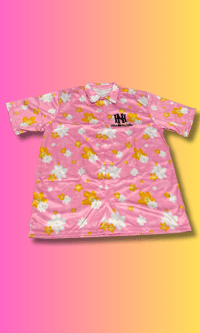 Image 1 of HN Pink Pikake & Pakalana Aloha Shirt copy