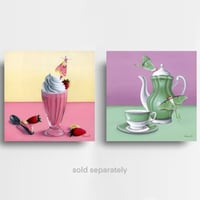 Image 1 of “Primrose Shake” and “Luna Tea” Moth Prints