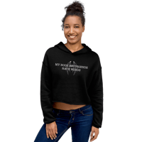 Image 2 of Officially licensed | Melissa Roehrich | Book Boyfriend | Cropped Hoodie | Printed