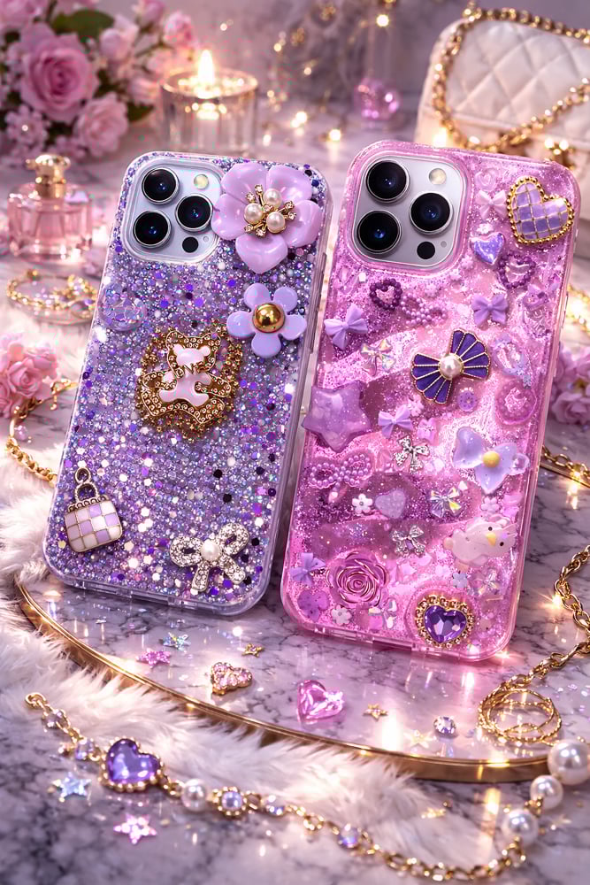 Image of ✨Blessed & Bedazzled Custom Phone Case