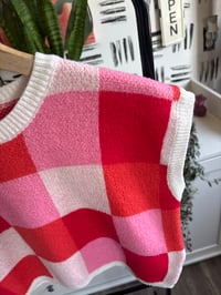 Image 2 of Crop sweater vest 