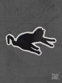 Image 1 of OHH BIG STRETCH CAT sticker