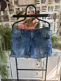 Image 1 of Denim rolled shorts 