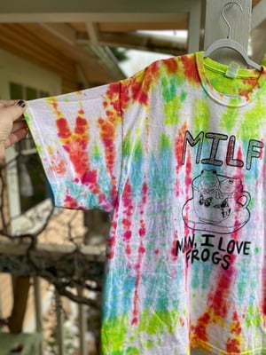 Image of 2XL MILF Man I Love Frogs Tie Dye Shirt 13