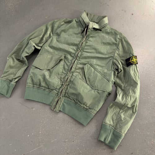 Image of SS 2009 Stone Island Nylon Metal Bomber jacket, size medium
