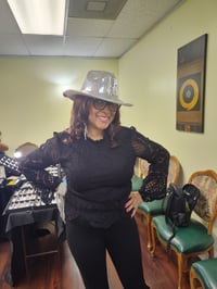 Image 2 of BEYONCE SILVER HAT