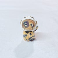 Image 1 of tortie astronaut cat ceramic figurine (helmet cover edition)