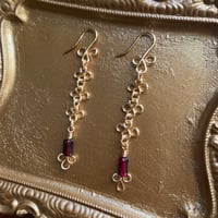 Image 2 of GARNET SIGIL EARRINGS 1.0