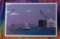 Image 1 of Crane Crove Gouache Postcard 