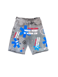 Image 1 of NSS “COLLAGE” JUNK SHORTS