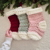 Image 2 of Pink Fold over Stocking Small & Large