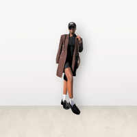 Image 1 of Oversized chocolate brown blazer