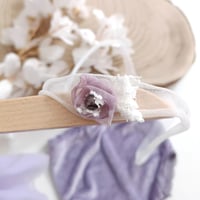 Image 4 of Newborn girls set April | with headband | lilac