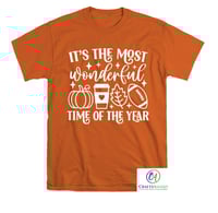 Image 1 of Most Wonderful Time Of The Year Fall Unisex T-Shirt 