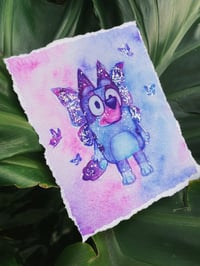 Image 2 of Butterfly Blue Heeler Print