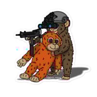 Punch monkey Bubble-free stickers