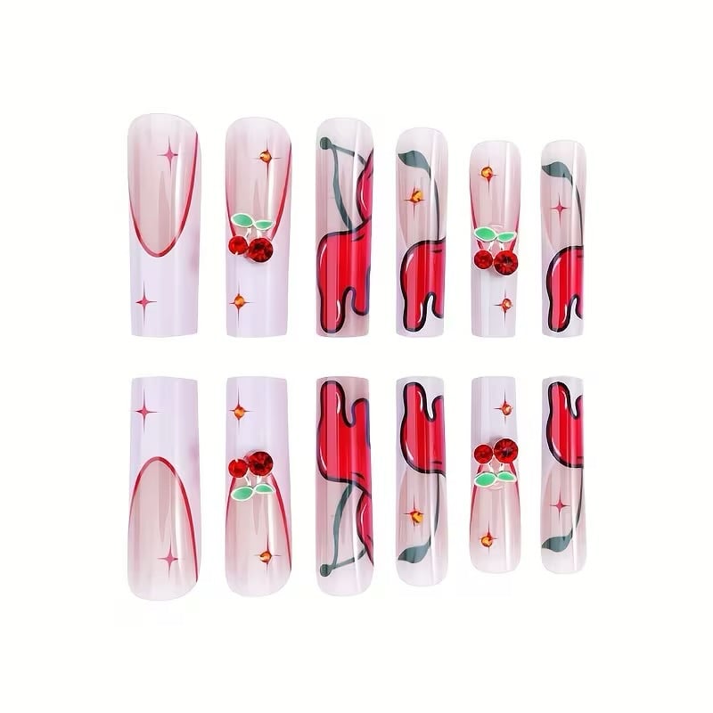 Image of Cherry Drip w/ 3D Stones