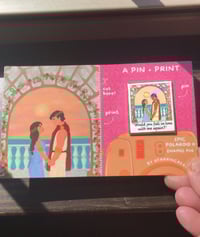 Image 3 of Odysseus & Penelope Polaroid Pin + Mini Print