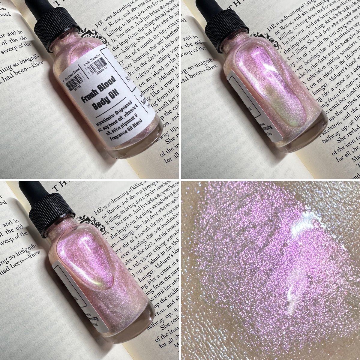 Image of Fresh Blood - Shimmer Body Oil Drops - Mixing Highlighting