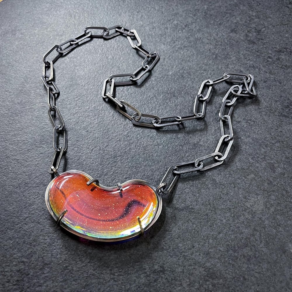Image of Fire Bulla Pendant Necklace
