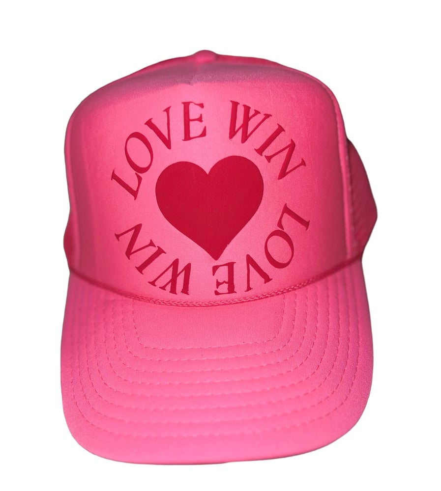 Image of Love Win trucker