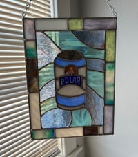 Image 2 of Stained glass seltzer can panel