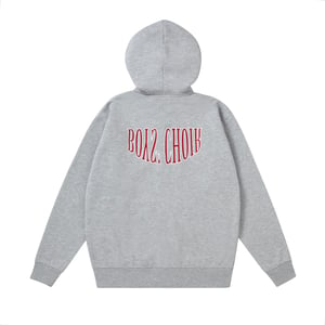 Arc Logo Zip-Up Hoodie (Heather Grey) 