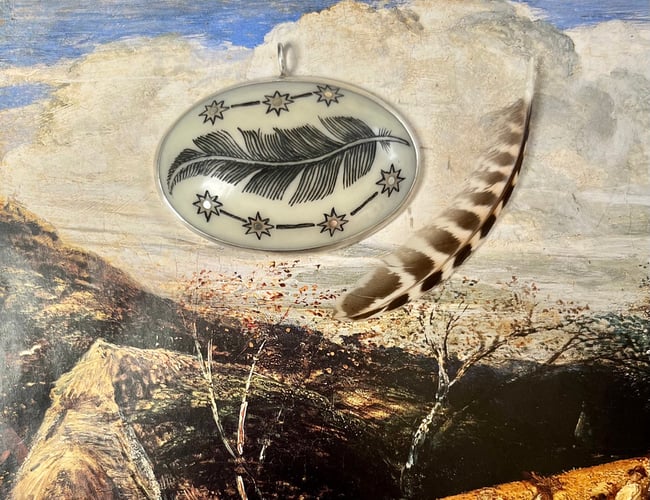  LARGE SILVER ALWAYS PROTECTED PENDANT 