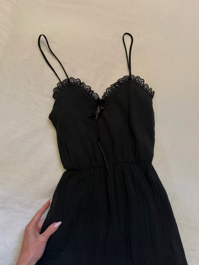 70s gothic western gauze voile sundress dress