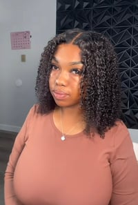 Image 1 of 16” 7x5 Afro Kinky Curly Wig (Marryu)