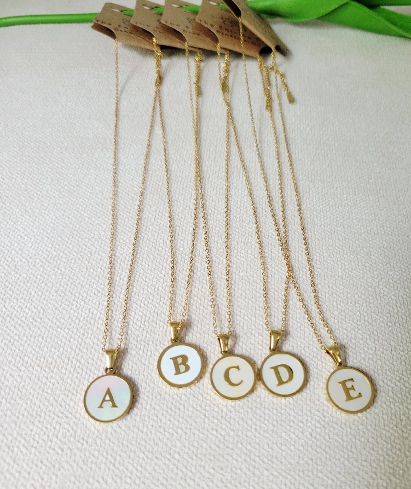 Image of Shelly Letter Necklace 