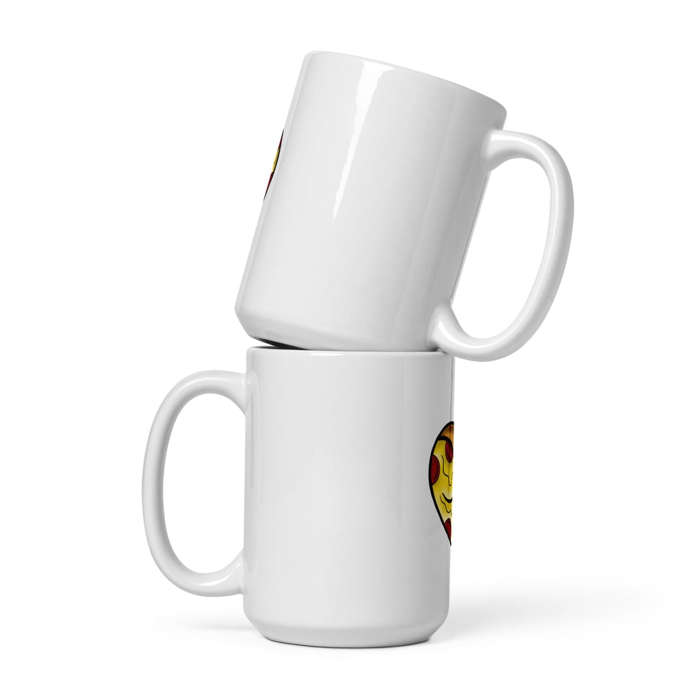 Image of Pizzadatass White glossy mug
