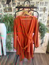 Image 1 of Rust soft  flowy dress 