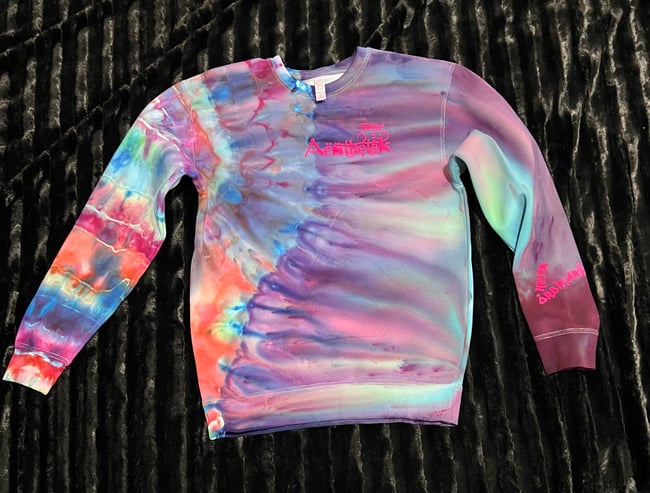 ICED DYED GRAVITY HEAVYWEIGHT SWEATSHIRT (Strawberry Skies/Coral/Seafoam)