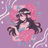 Peony Lady sticker