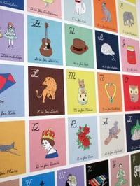 Image 2 of Limited Edition Hand Decorated Alphabet Print (50x70cm)