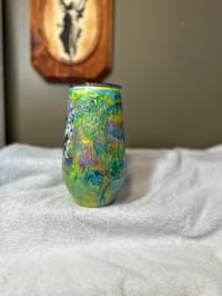 Image 2 of #30 17oz Spring Butterfly Wine Stemmy