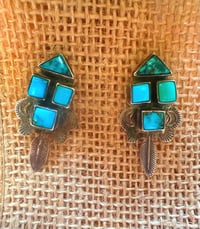 Image 1 of Spirit Winds 90s multi-stone earrings 