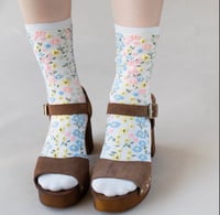 Image 3 of Floral romantic socks 