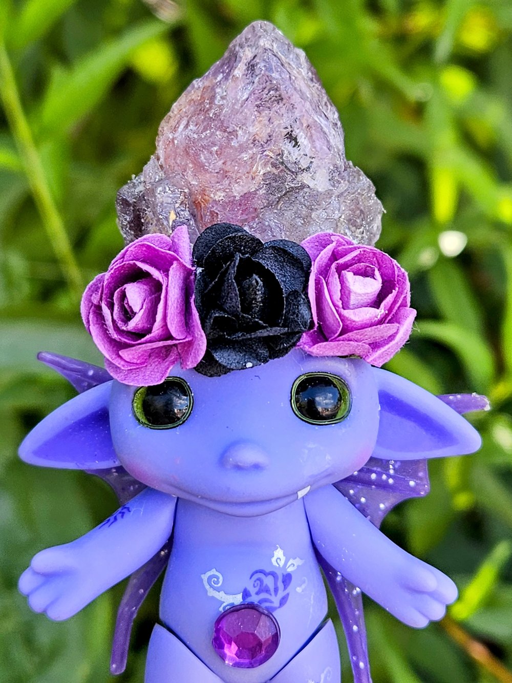 Amethyst Purple Rose ZELF 4"